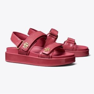 Tory Burch Kira Patent Sandals in Washed Berry
